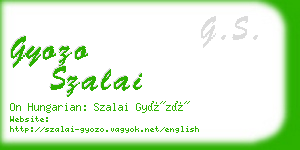 gyozo szalai business card